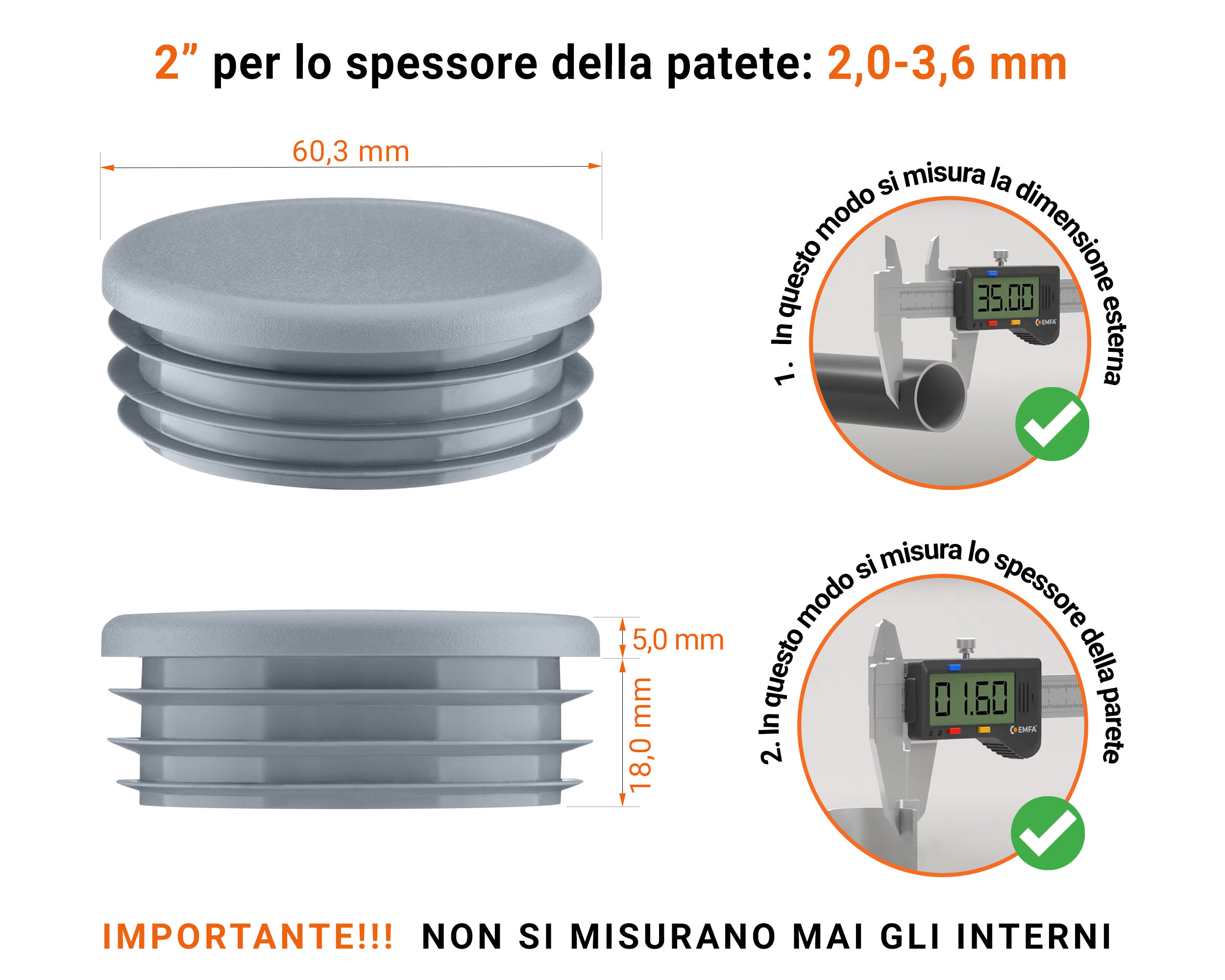 Inserti rotondi per sezione cava circolare 2